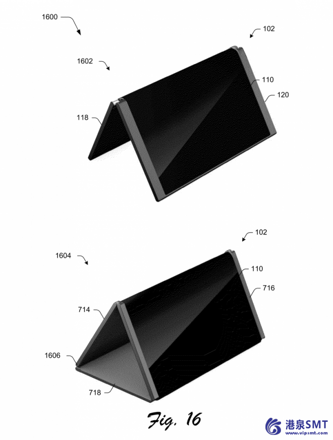 折叠式 2 中 1 表面电话微软专利应用暗示