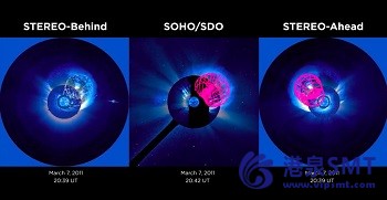 美国宇航局三颗卫星用3D重现太阳爆发