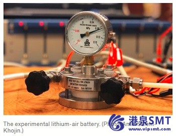 新设计生产真正的锂空气电池